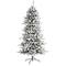 6ft. Unlit Flocked Livingston Fir with Pinecones Artificial Christmas Tree